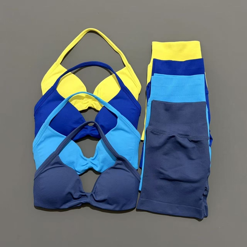 Sports Bra High Impact - 2 Pieces HISTELLO Sports Set Seamless