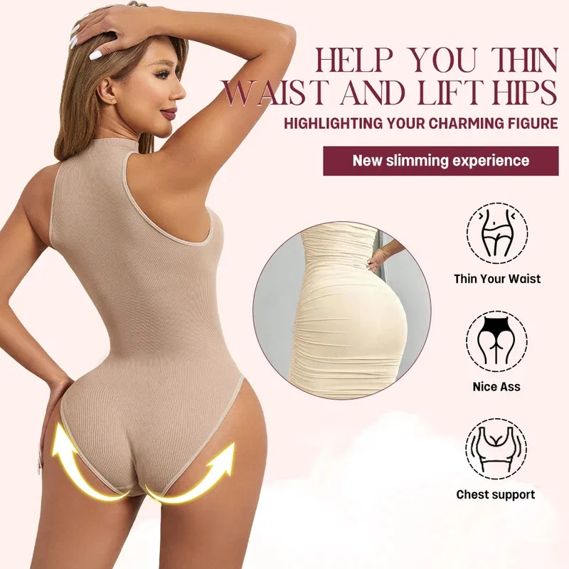 High  Elastic Bodysuits Sexy S - Shapewear Bodysuit Firm ulasan dan harga