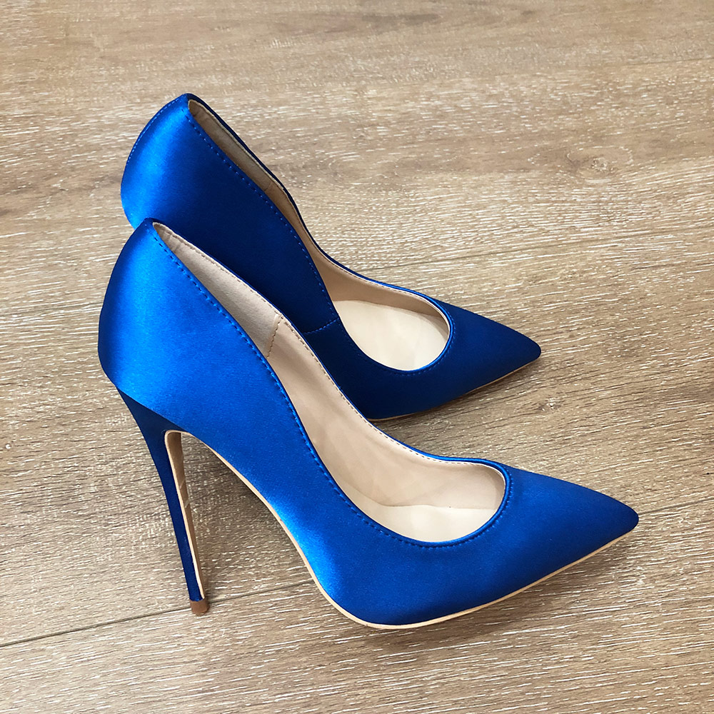 Veowalk Royal Blue Women Silk  - Slip Dress Satin ulasan dan harga