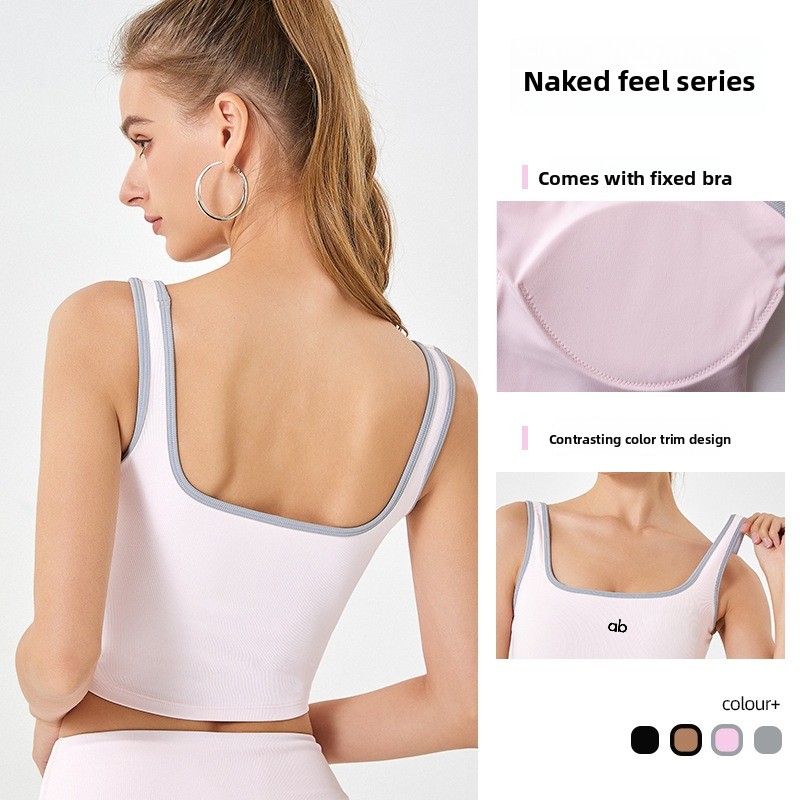 Women Summer Ribbed Yoga Tank  - Sports Bra High Impact ulasan dan harga