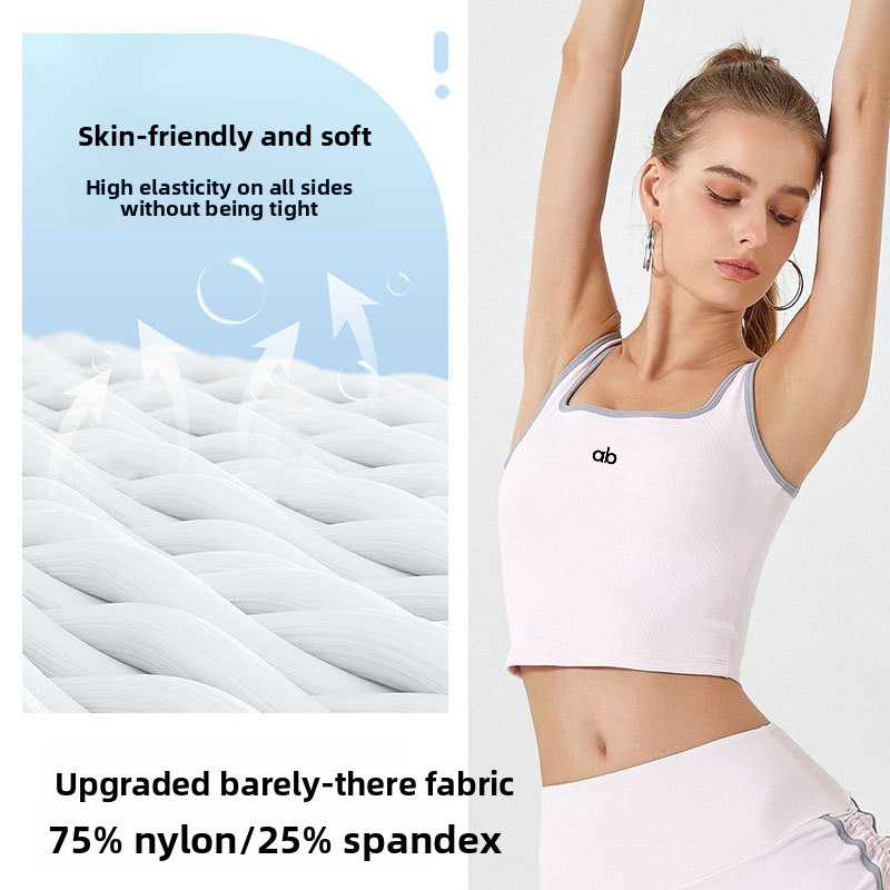 Women Summer Ribbed Yoga Tank  - Sports Bra High Impact ulasan dan harga