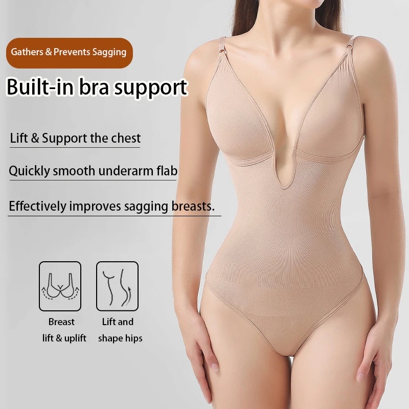 Women's Backless Bodysuit Shap - Shapewear Bodysuit Firm ulasan dan harga